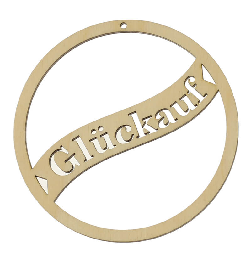 Geschenkanhänger Glückauf natur