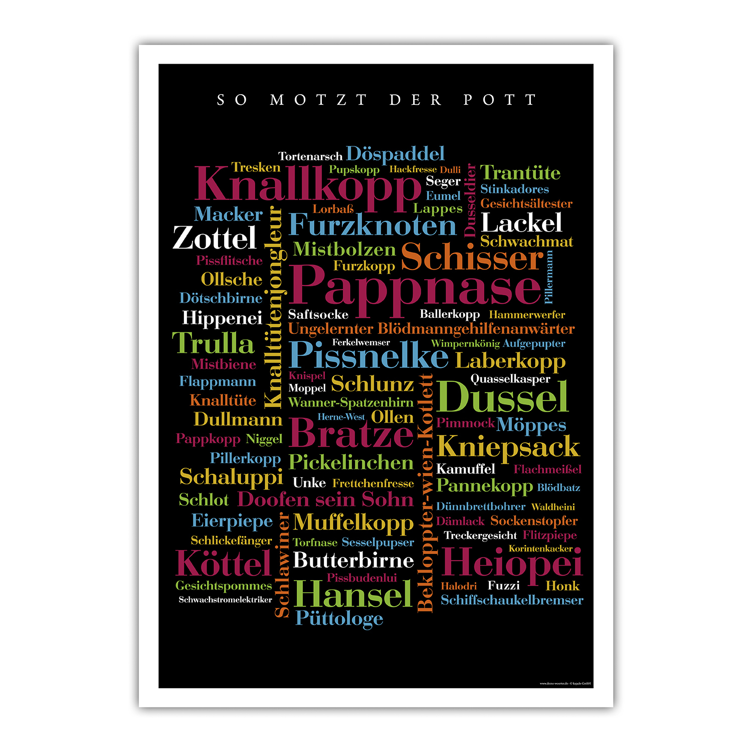 Poster Ruhrpott Wörter