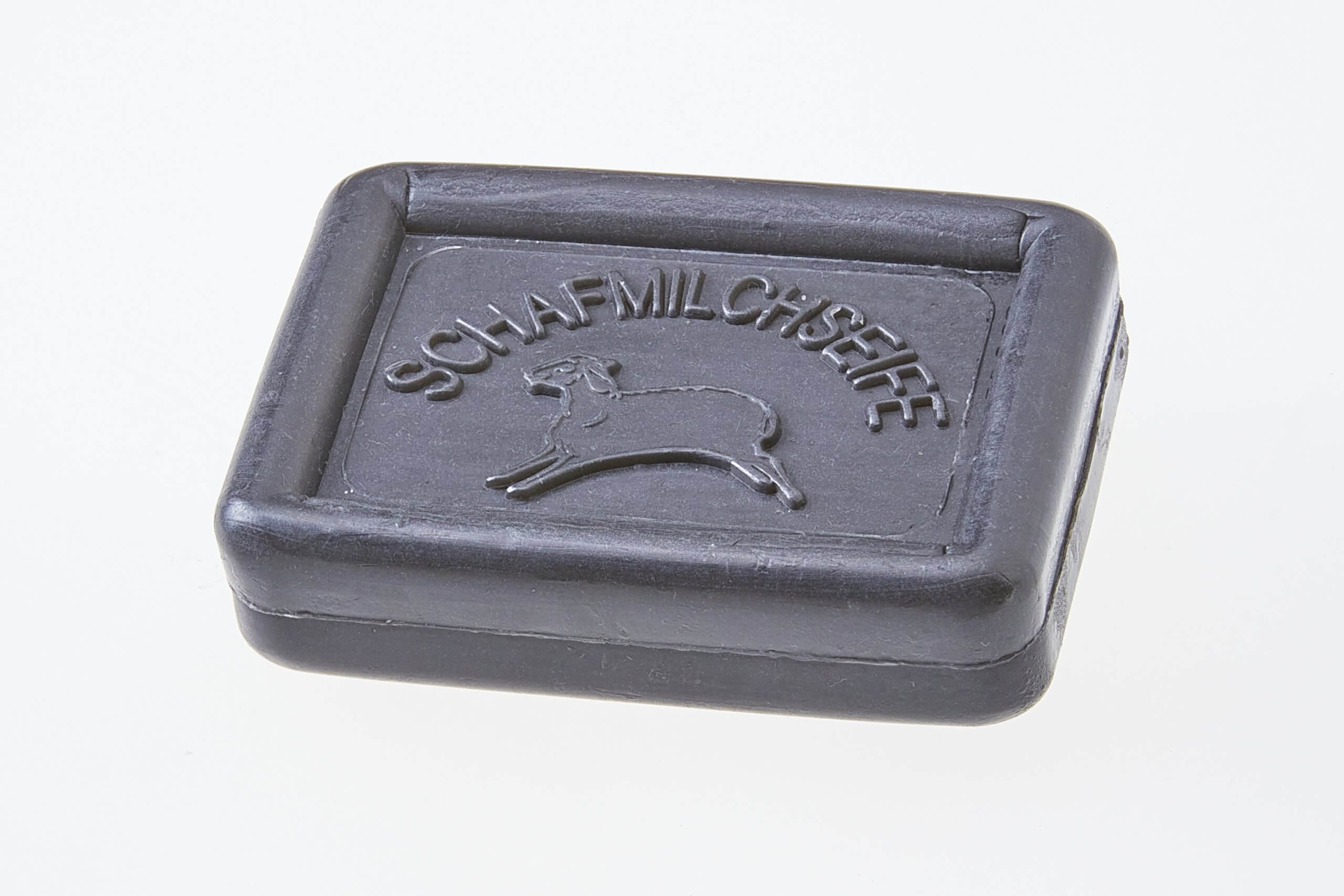 Schwarze Seife , Schafmilchseife eckig
