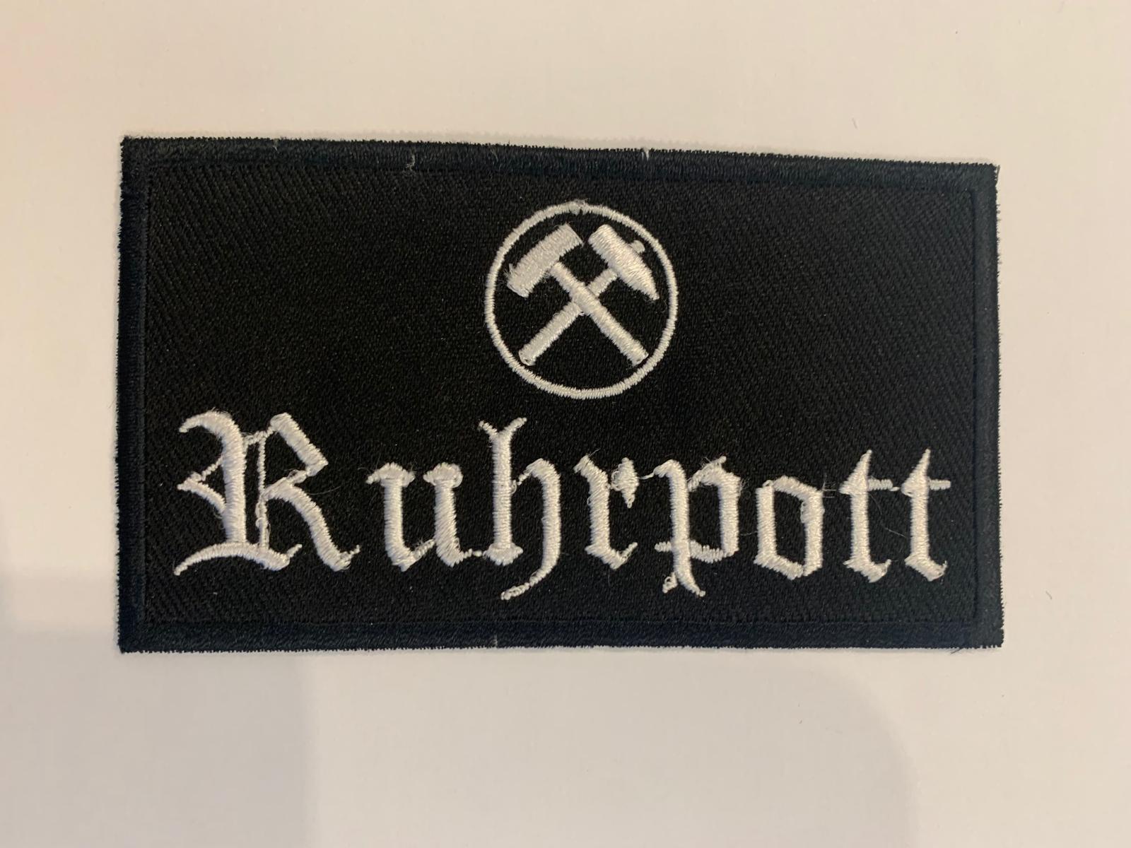 Ruhrpott Patch schwarz zum Aufbügeln oder Aufnähen