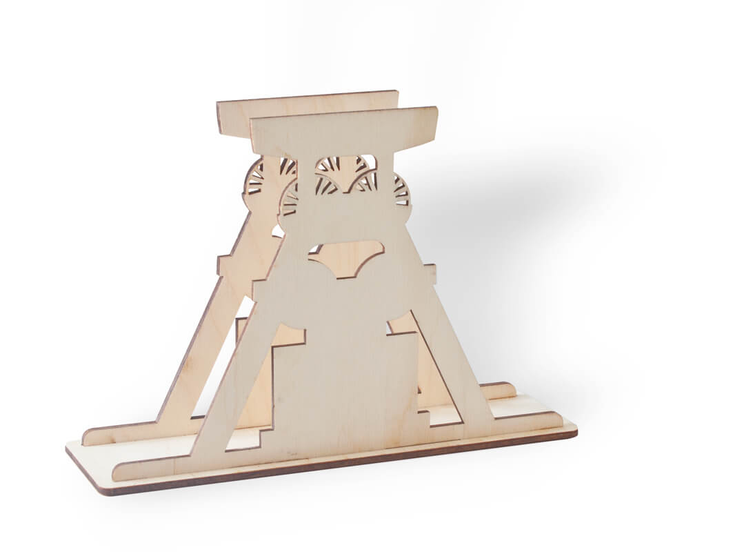 Serviettenhalter in Birke natur, Förderturm